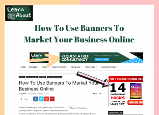 How To Use Banners To Market Your Business Online