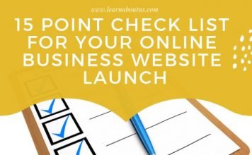 15 Point Check List for Your Online Business Website Launch