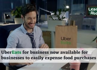 UberEats for business now available for businesses to easily expense food purchases