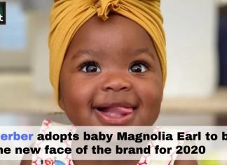 Gerber adopts baby Magnolia Earl to be the new face of the brand for 2020