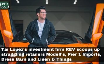 Tai Lopez’s investment firm REV scoops up struggling retailers Modell’s, Pier 1 Imports, Dress Barn and Linen & Things tai topez