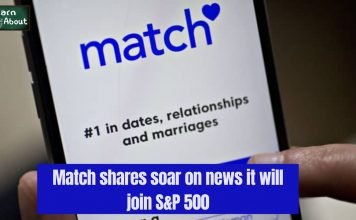 Match shares soar on news it will join S&P 500 match share sored