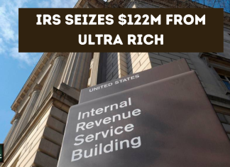 IRS Seizes $122M from Ultra Rich